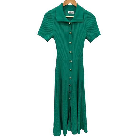 Sandro Lorel Ribbed Pointelle Knit Maxi Dress - Picture 7 of 9